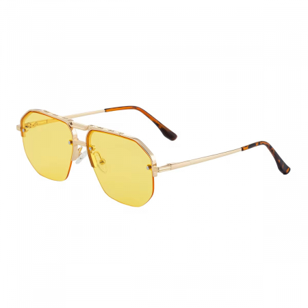 BARBATI - Ochelari Brooks Rimeless Yellow Mytos