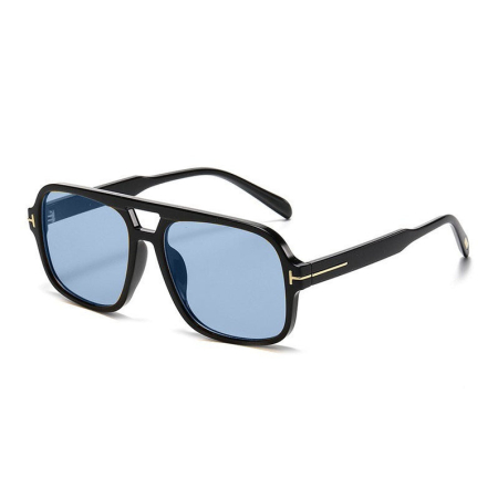 BARBATI - Ochelari Brooks Semi-Transparent Blue Lens