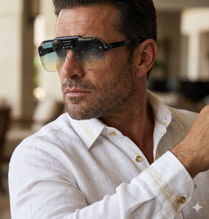 Ochelari Brooks Semi-transparent Oversized Rimeless [1]