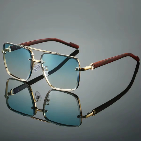 BARBATI - Ochelari Brooks Semi-Transparent Turcoaz Mykonos