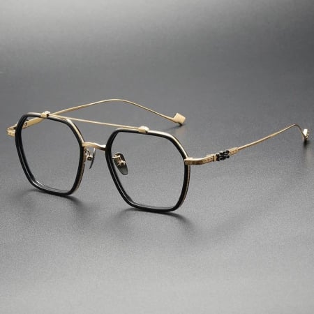 RAME OCHELARI - Ochelari Brooks Ultralight GoldBlack Titanium Monterossa
