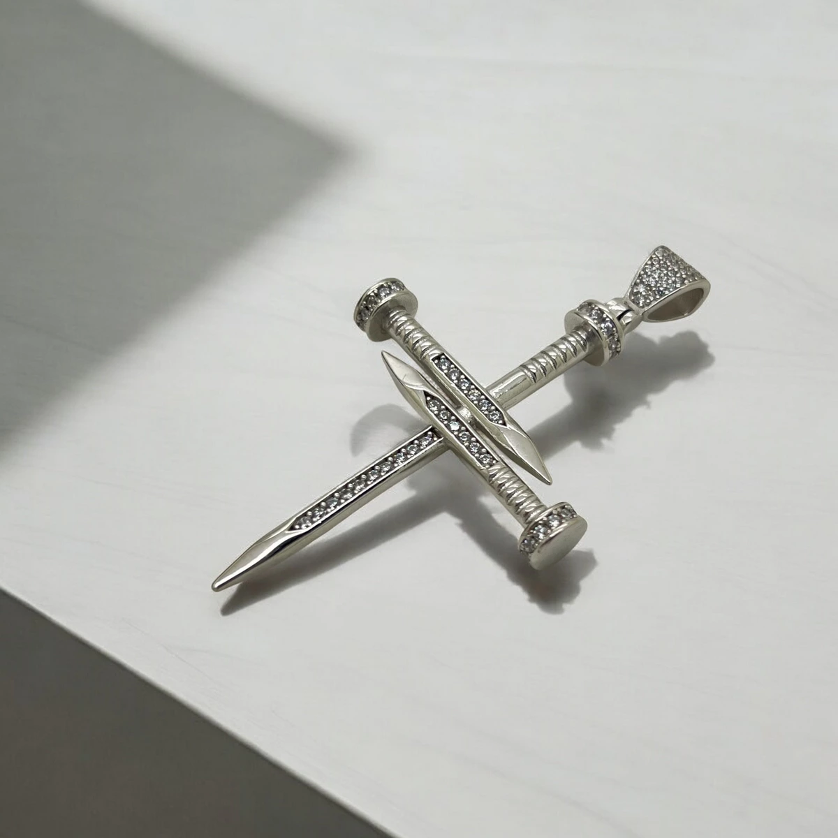 Pandantiv Argint 925 Cruce Mare Stil Cui [1]