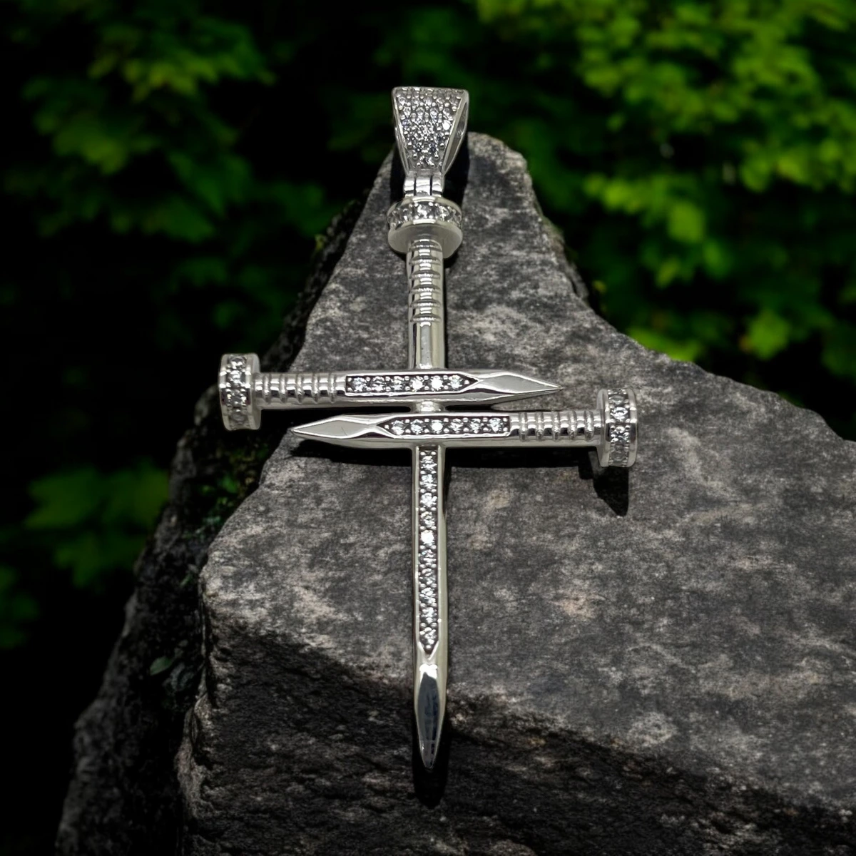 Pandantiv Argint 925 Cruce Mare Stil Cui [2]