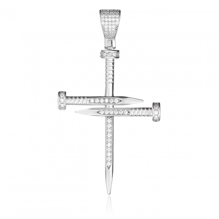 PANDANTIVE ARGINT - Pandantiv Argint 925 Cruce Mare Stil Cui