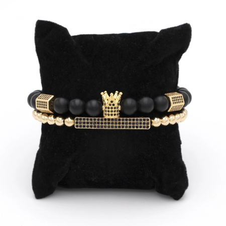 Set 2 Bratari Brooks Black&Gold Inspire [1]