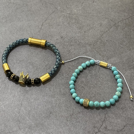 Set 2 Bratari Brooks Crown La Mer [2]