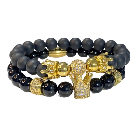 BRATARI CUPLURI - Set 2 Bratari Brooks Gold - Cupluri