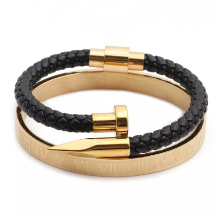 Set 2 Bratari Brooks Gold Roman Nail [0]