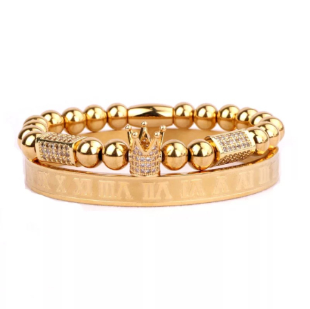 BRATARI LUXURY - Set 2 Bratari Brooks Gold Rome