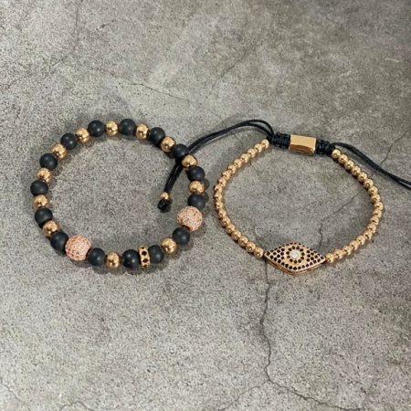 Set 2 Bratari Brooks Rose Gold Evil Eye) [1]