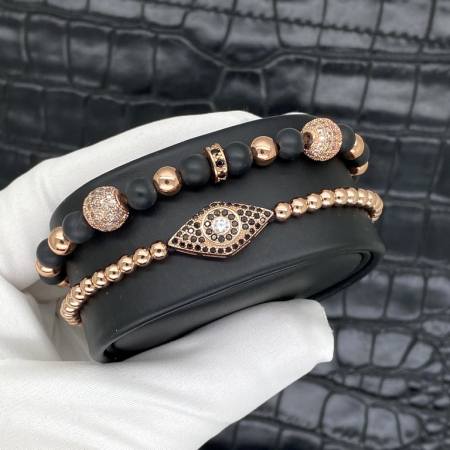 Set 2 Bratari Brooks Rose Gold Evil Eye) [2]