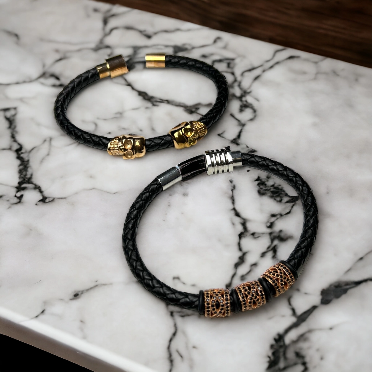 Set 2 Bratari Brooks Rose Gold Skull [2]