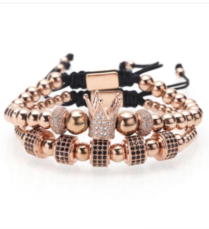 SETURI ROSE GOLD - Set 2 Bratari Brooks RoseGold Imperator