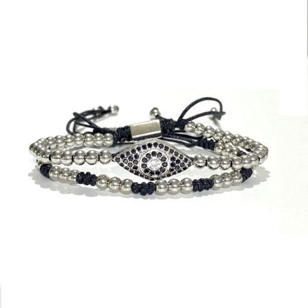 BRATARI - Set 2 Bratari Brooks Silver Eye