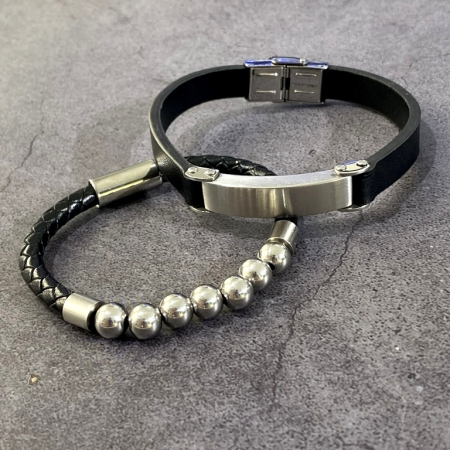 Set 2 Bratari Brooks Steel Elements [1]