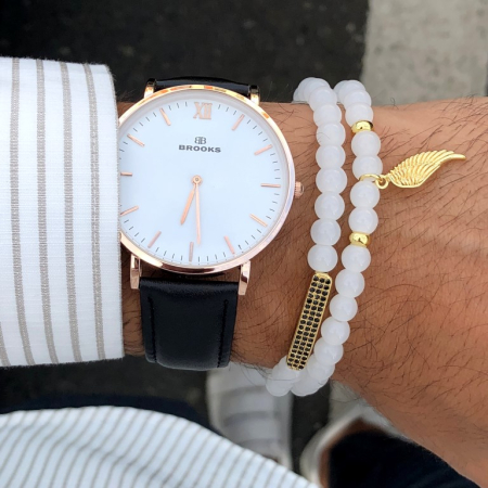 Set 2 Bratari White Brooks Leaf [1]