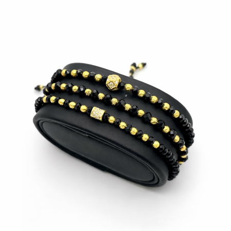 COLECTIA ARGINT - Set 3 Bratari Argint Placate Aur