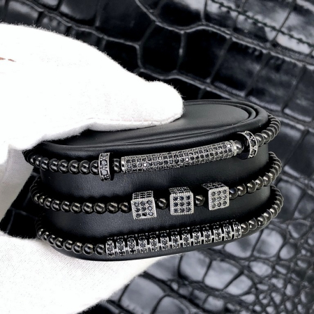 Set 3 Bratari Brooks All Black Mustang [1]