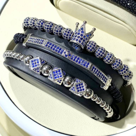 Set 3 Bratari Brooks Blue Imperial Zircon [1]