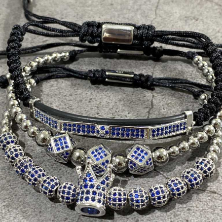 Set 3 Bratari Brooks Blue Imperial Zircon [2]