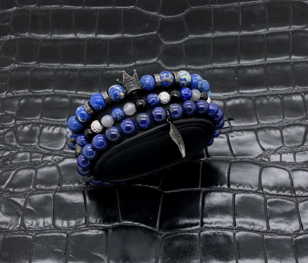 Set 3 Bratari Brooks Blue Sky Design [3]