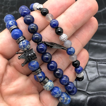 Set 3 Bratari Brooks Blue Sky Design [2]