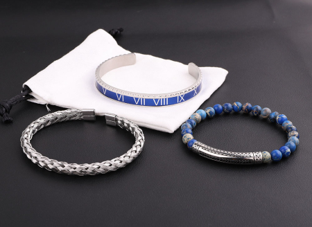 Set 3 Bratari Brooks Blue Speedometer [1]