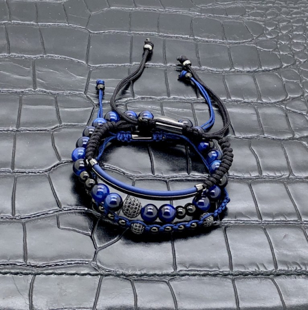 Set 3 Bratari Brooks Blue Stones & Ceas Brooks Blue Face [4]