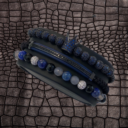 Set 3 Bratari Brooks Blue Zirconium [2]