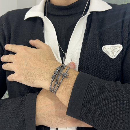 Set 3 Bratari Brooks Full Black Crown [4]