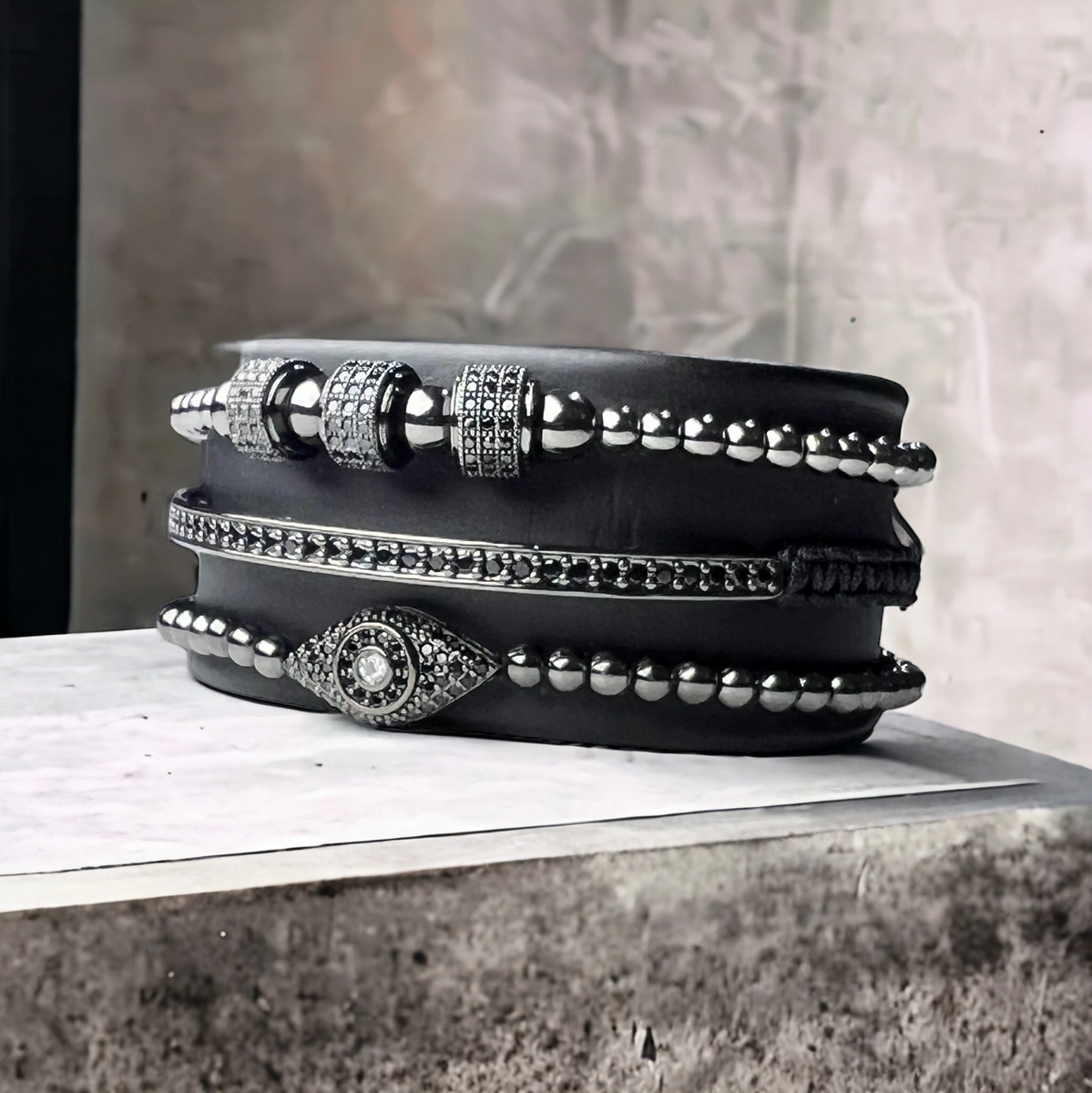 Set 3 Bratari Brooks Full Black Eye Gomora [3]