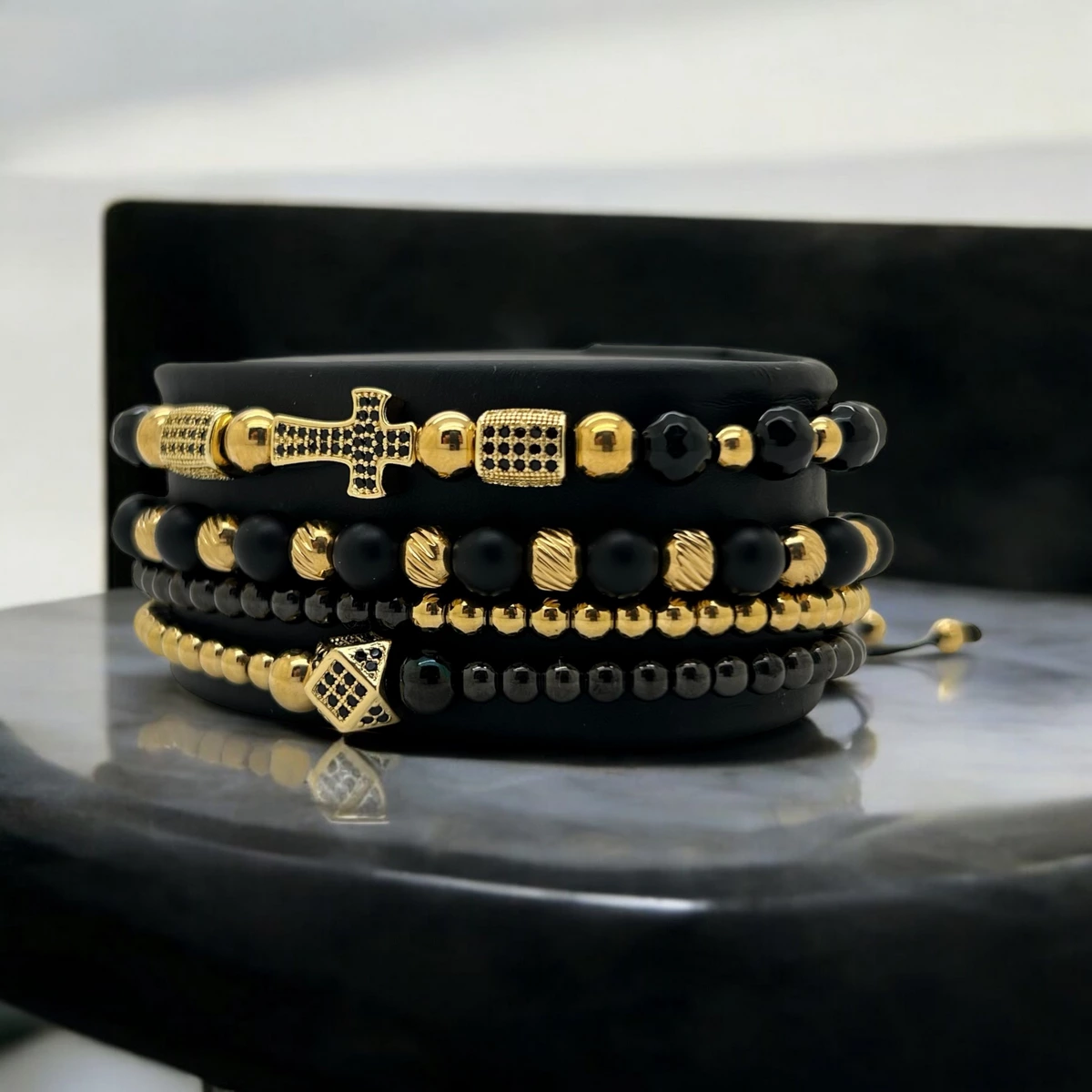 Set 4 Bratari Brooks Gold Cross [3]