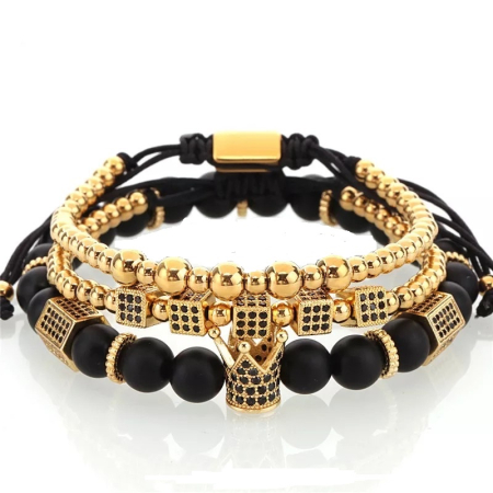 SETURI BRATARI - Set 3 Bratari Brooks Gold Crown Manila