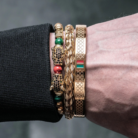 Set 3 Bratari Brooks Gold Gatopardo [3]