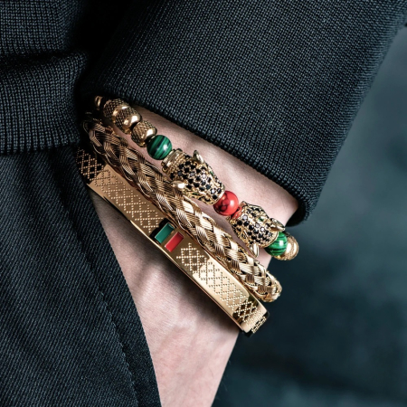 Set 3 Bratari Brooks Gold Gatopardo [1]