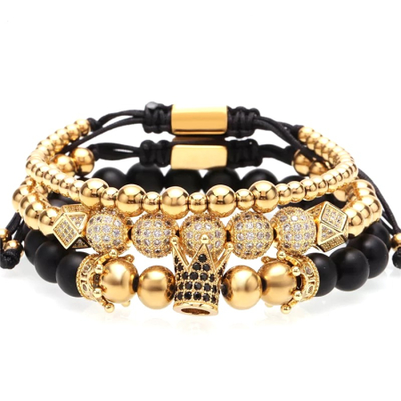 SETURI BRATARI - Set 3 Bratari Brooks Gold Montserrat