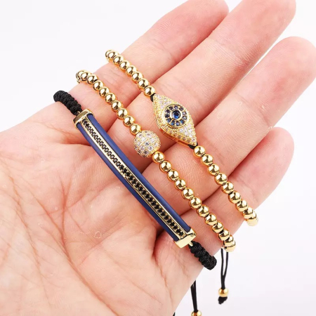 Set 3 Bratari Brooks GoldBlue Selection [2]