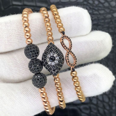 Set 3 Bratari Brooks Rose Gold Eternity [1]