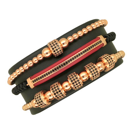 SETURI ROSE GOLD - Set 3 Bratari Brooks Rose Gold Louviere