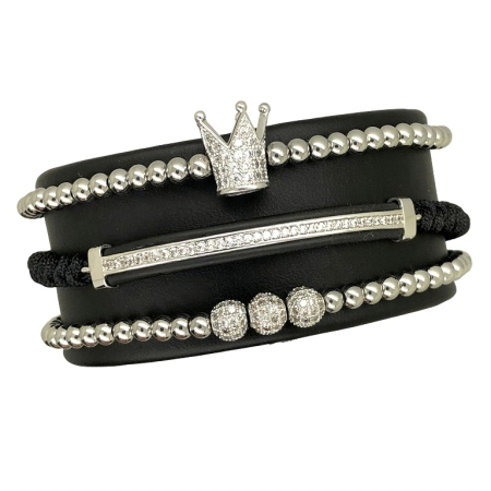 SETURI SILVER - Set 3 Bratari Brooks Silver Royalsfield