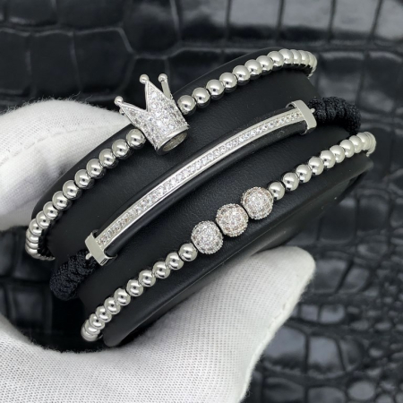 Set 3 Bratari Brooks Silver Royalsfield [1]