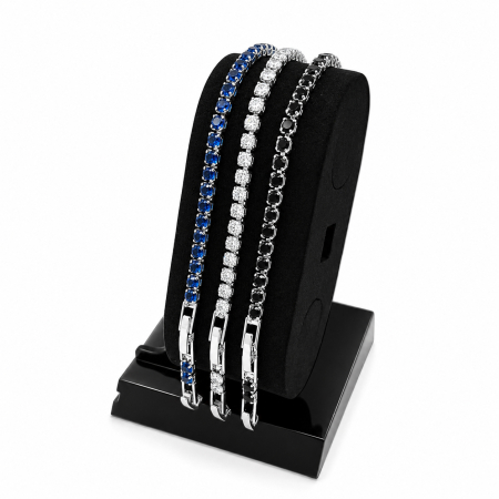 PROMOTII BRATARI - Set 3 Bratari Tennis Zirconia Diamonds 3 MM / 19.5 CM