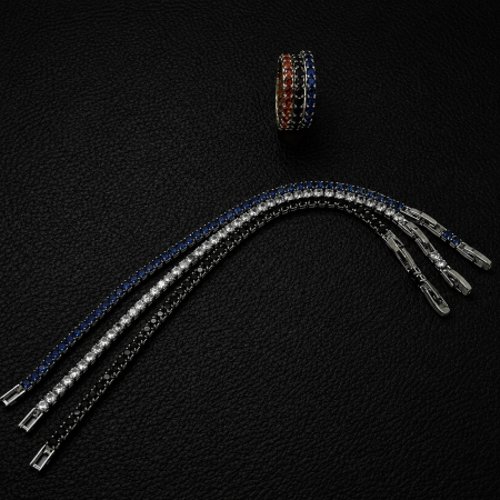 Set 3 Bratari Tennis Zirconia Diamonds 3 MM / 19.5 CM [4]