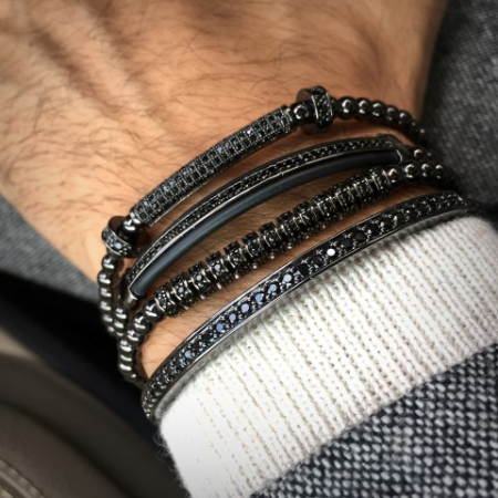 SETURI FULL BLACK - Set 4 Bratari Brooks All Black Ascendent