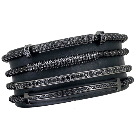 Set 4 Bratari Brooks All Black Ascendent [1]