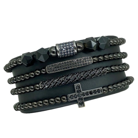 Set 4 Bratari Brooks Black Mastercraft [0]