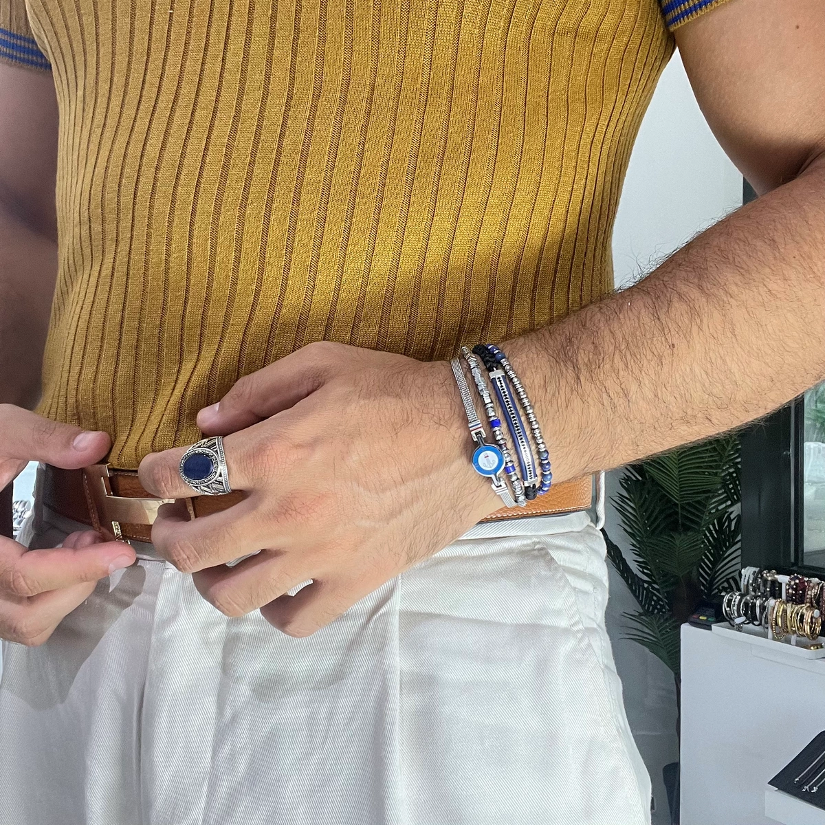 Set 4 Bratari Brooks Blue Yachting [1]