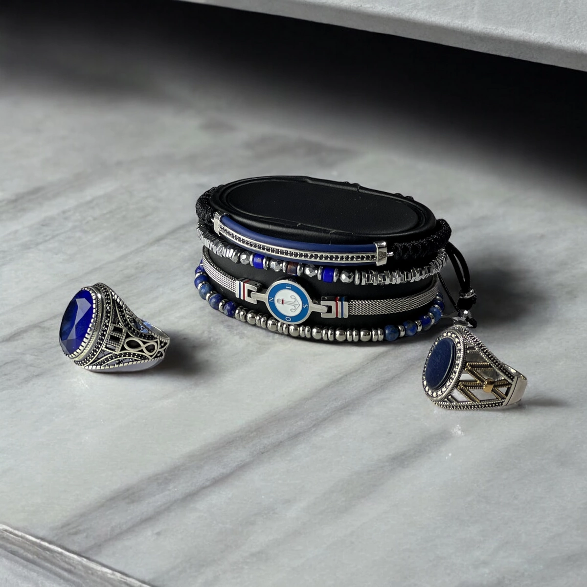 Set 4 Bratari Brooks Blue Yachting [2]