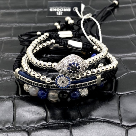 Set 4 Bratari Brooks Blue Zircon Edition [2]