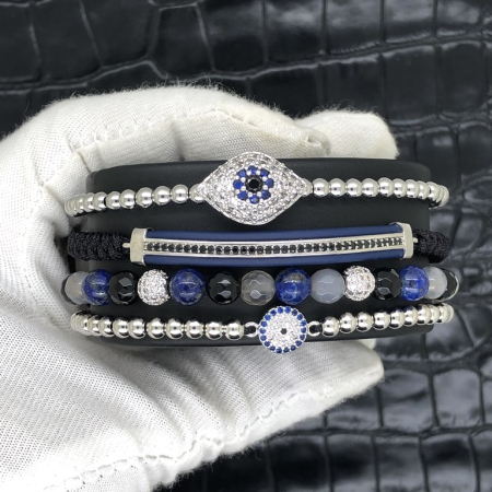 Set 4 Bratari Brooks Blue Zircon Edition [1]
